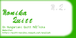 monika quitt business card